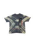 Vintage Pepsi Max Shirt 90s "Live life to the max" Werbung Oversized Tie-Dye/ Batik Grau Weiß S-M