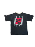 90s Puma V-Ausschnitt Shirt Street Soccer Cup 94 x Sport Bild Schwarz S - RareRags