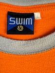 Vintage Swim Ringer-Shirt 90s Langnese Werbung "Summer inside" Orange L