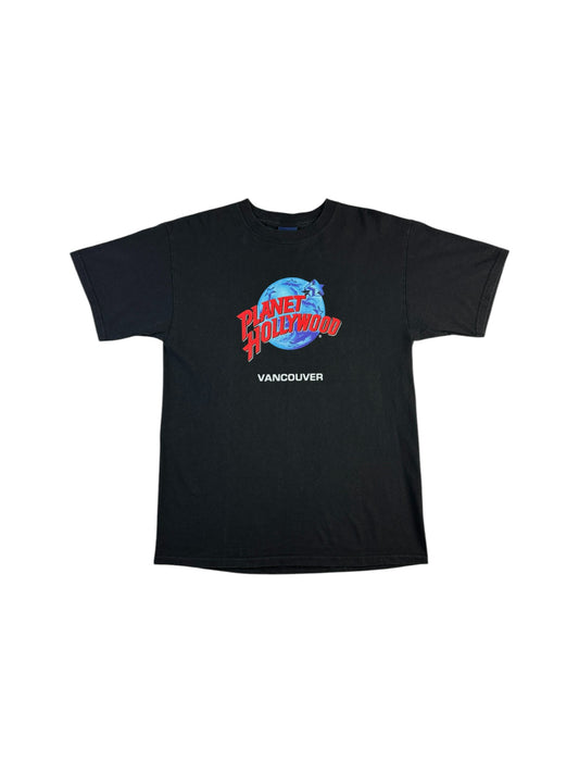 Vintage Planet Hollywood Shirt 1998 Vancouver Basic Logo Schwarz L