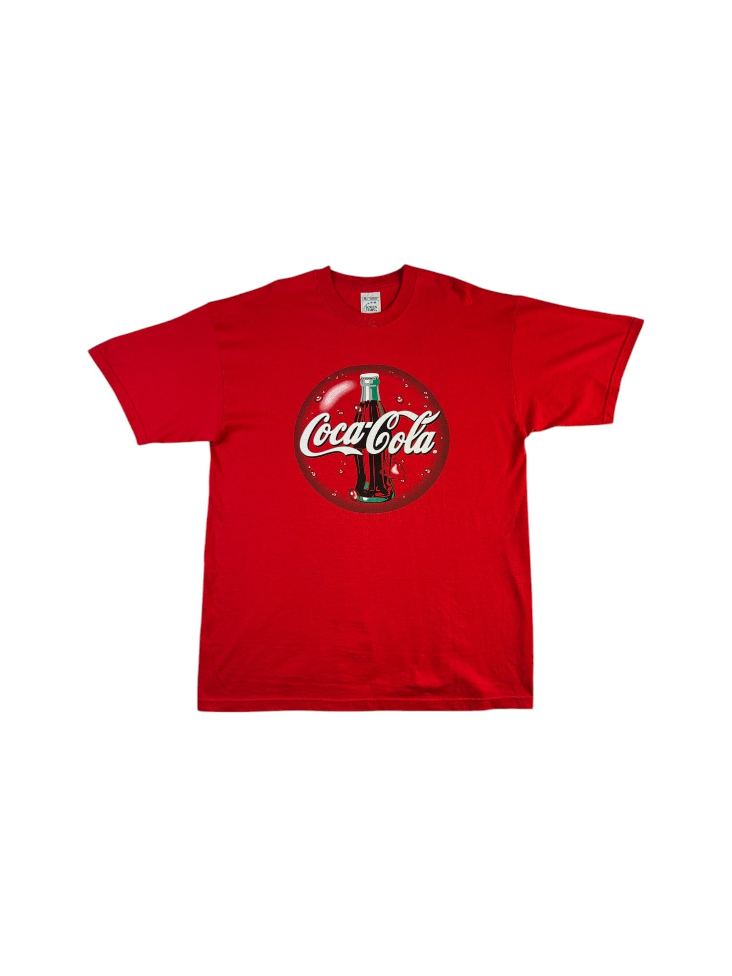 Vintage Screen Stars Shirt 90s Coca Cola Werbung Dalton Brothers Pub Rot XL - RareRags