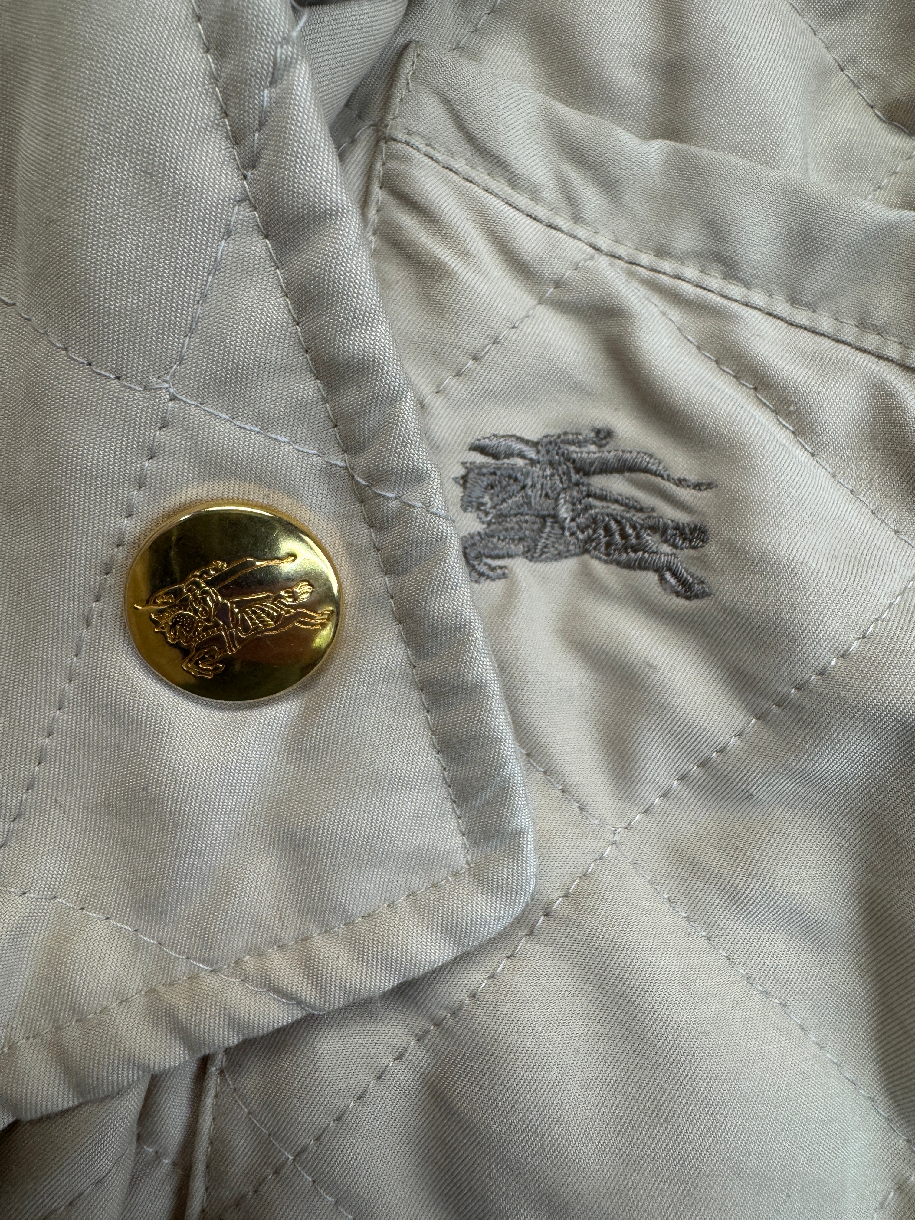 Vintage Burberrys Steppjacke 90s Nova Check Beige M-L