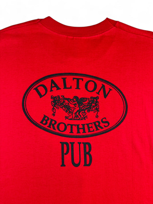 Vintage Screen Stars Shirt 90s Coca Cola Werbung Dalton Brothers Pub Rot XL