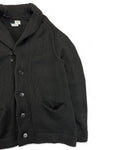 Vintage C.P. Company Cardigan 90s Schurwolle Schwarz Gr. 52
