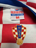 90s Valentino Sport Shirt Kroatien Weiß Rot M - RareRags