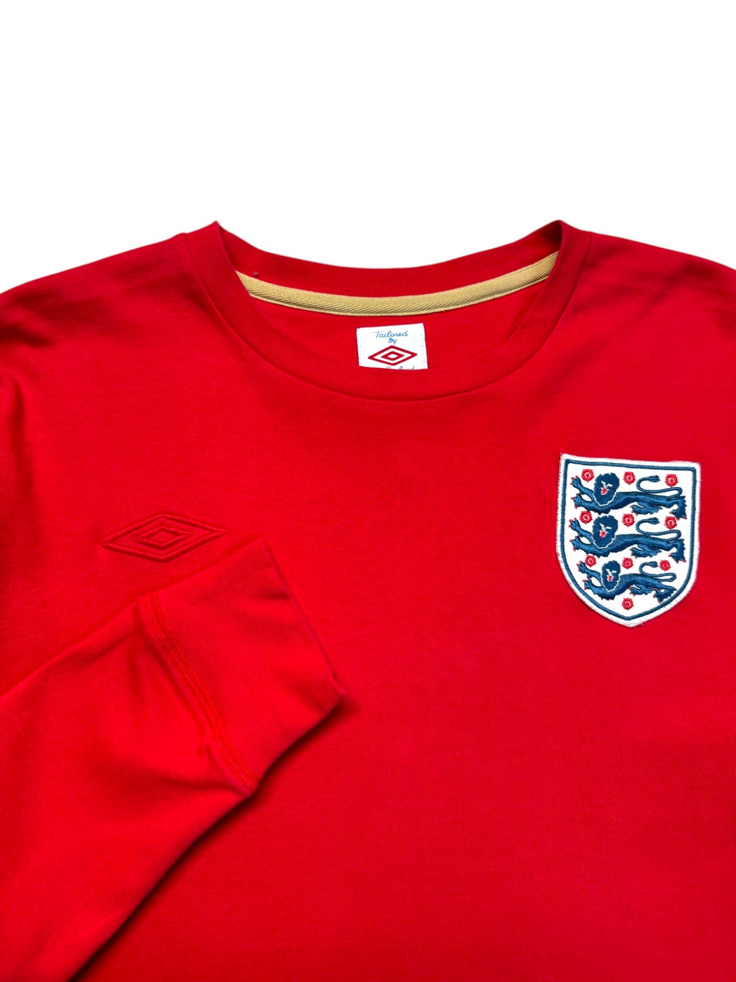 2000s Umbro Longsleeve England Rot