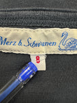 Merz B Schwanen Shirt 206 Loopwheeled Classic Fit Midweight Short Sleeve Henley Dunkelblau (8) XL-XXL