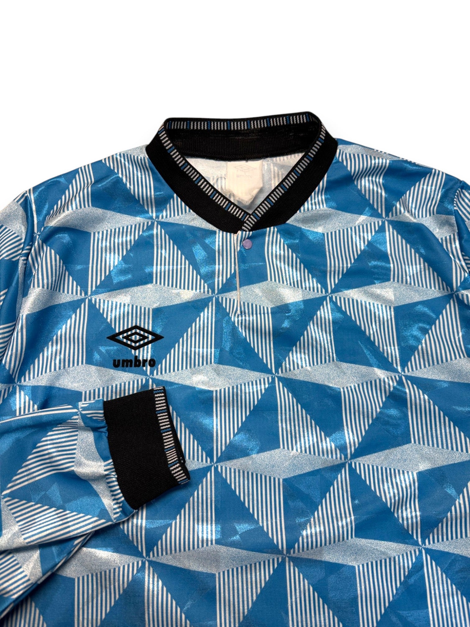 90s Umbro Langarm Trikot Template Blau