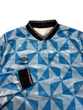 90s Umbro Langarm Trikot Template Blau