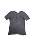 Merz B Schwanen Shirt 206 Loopwheeled Classic Fit Midweight Short Sleeve Henley Made In Germany Dunkelblau (8) XL-XXL