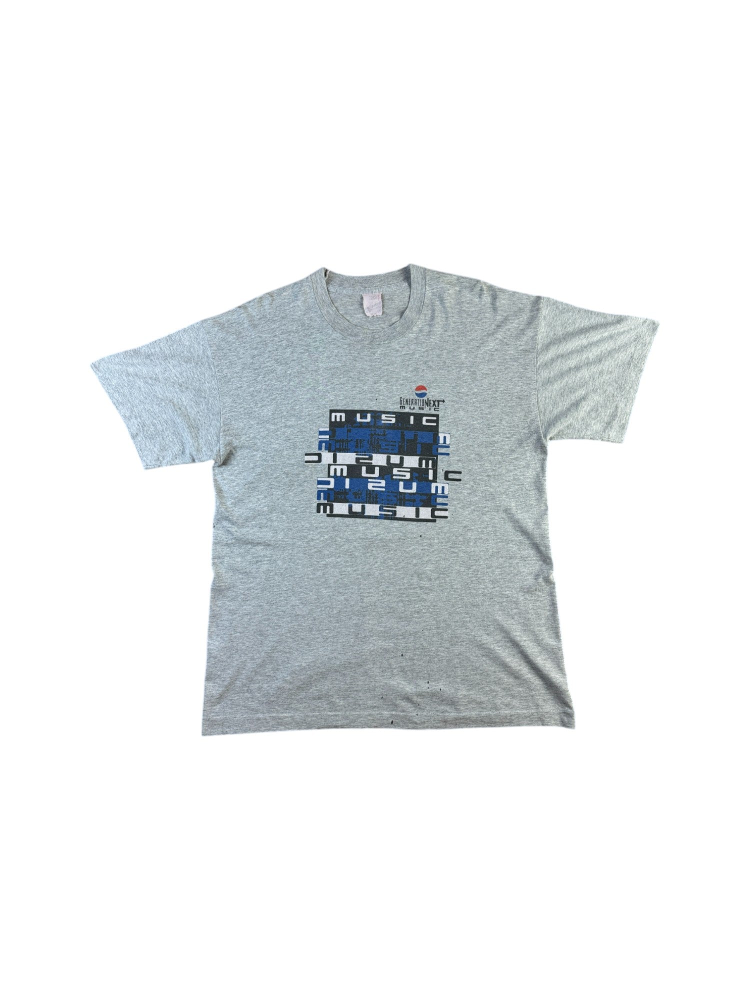 Vintage Screen Stars Shirt 90s Pepsi "Music" Werbung Single Stitch Made In USA Grau M-L - RareRags