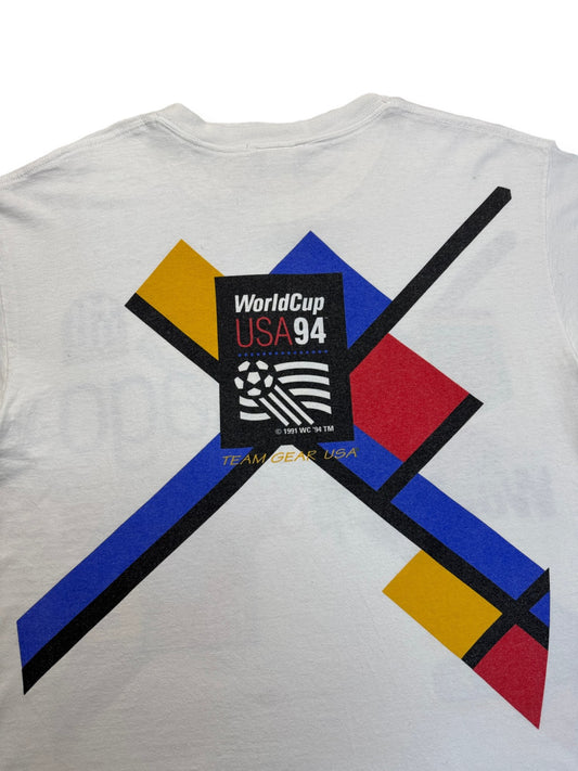 1994 World Cup USA Shirt Single Stitch Weiß L-XL - RareRags