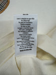 Vintage Burberry Shirt 90s Teddy Applikation Made In England Weiß L-XL