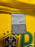 00s Nike Shirt Brasil #10 Ronaldinho Gelb M - RareRags