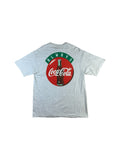 Vintage Hanes Shirt 90s Coca Cola Werbung Made In USA Single Stitch Grau L