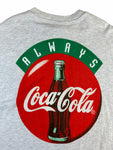 Vintage Hanes Shirt 90s Coca Cola Werbung Made In USA Single Stitch Grau L