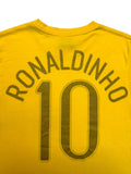 00s Nike Shirt Brasil #10 Ronaldinho Gelb M - RareRags