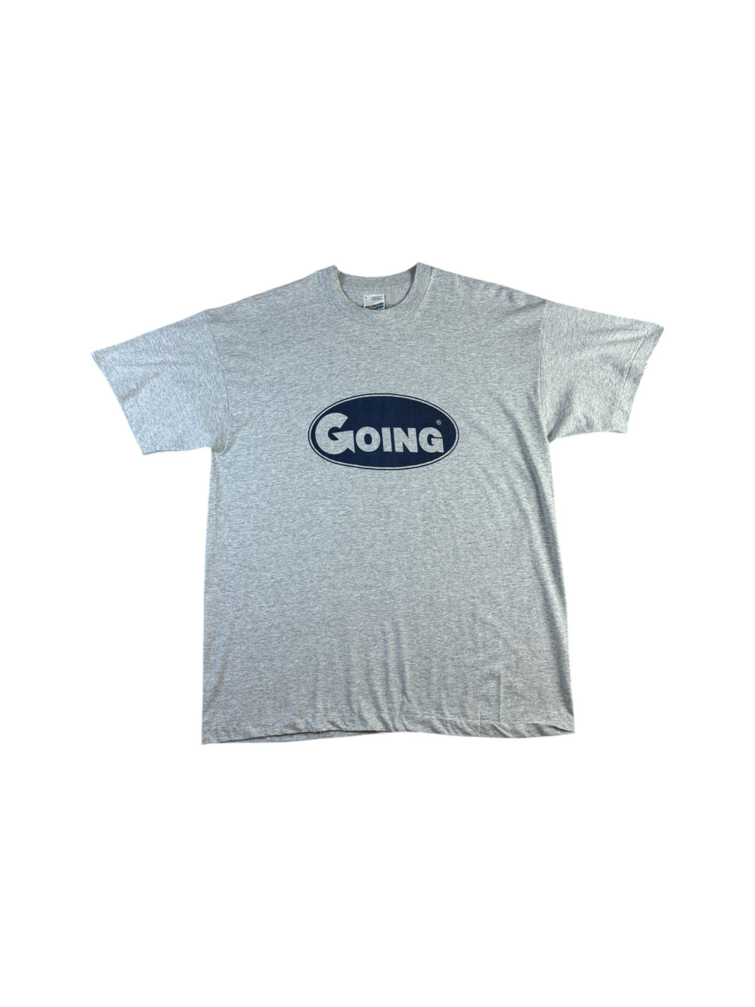 Vintage Screen Stars Shirt 90s "Going" Single Stitch Grau XL - RareRags