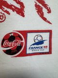 90s Coca Cola Shirt France 98 World Cup Weiß L-XL - RareRags