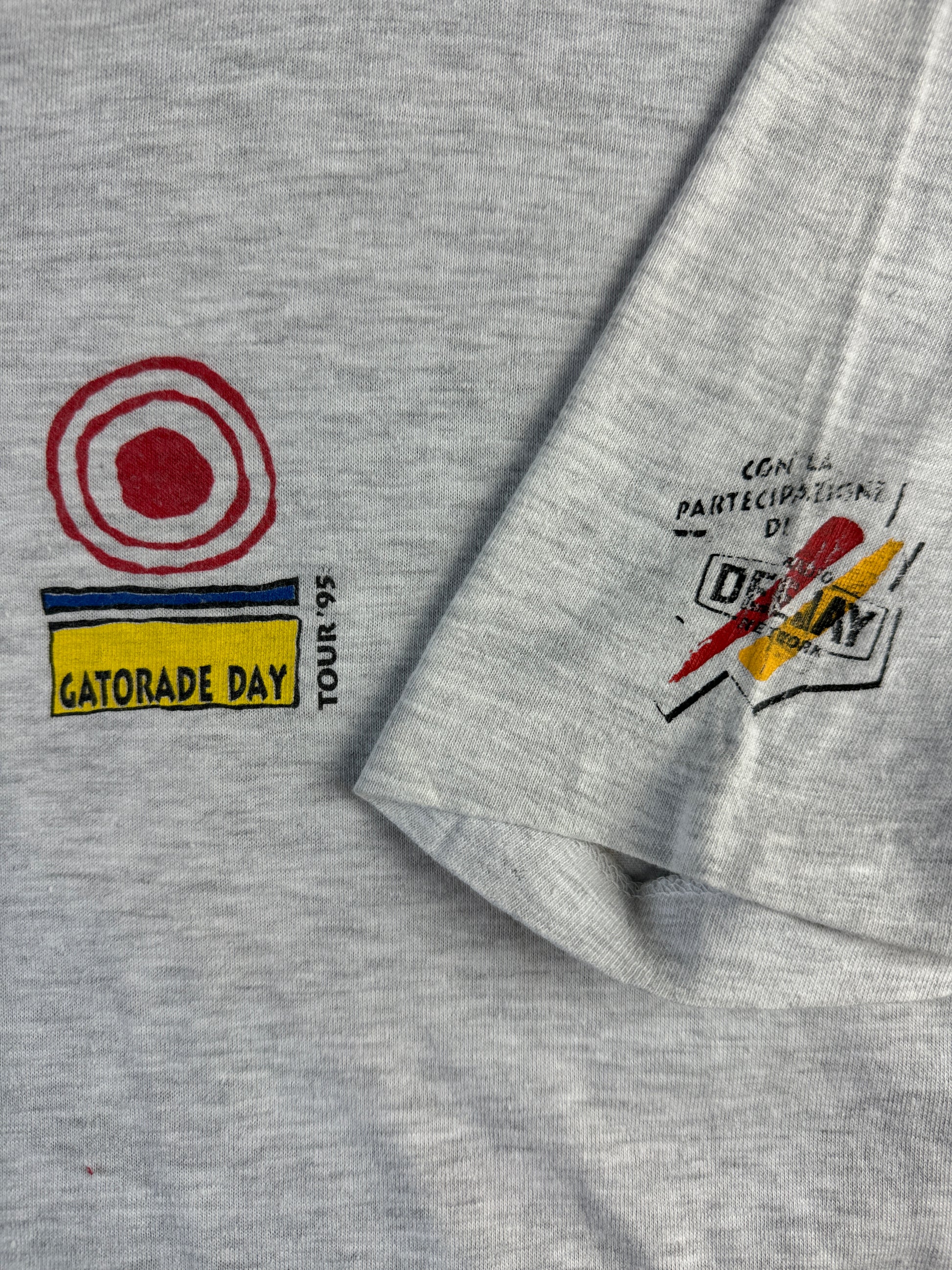 Vintage Shirt 1995 Gatorade Tour "Total body refreshment." Single Stitch Grau L-XL - RareRags