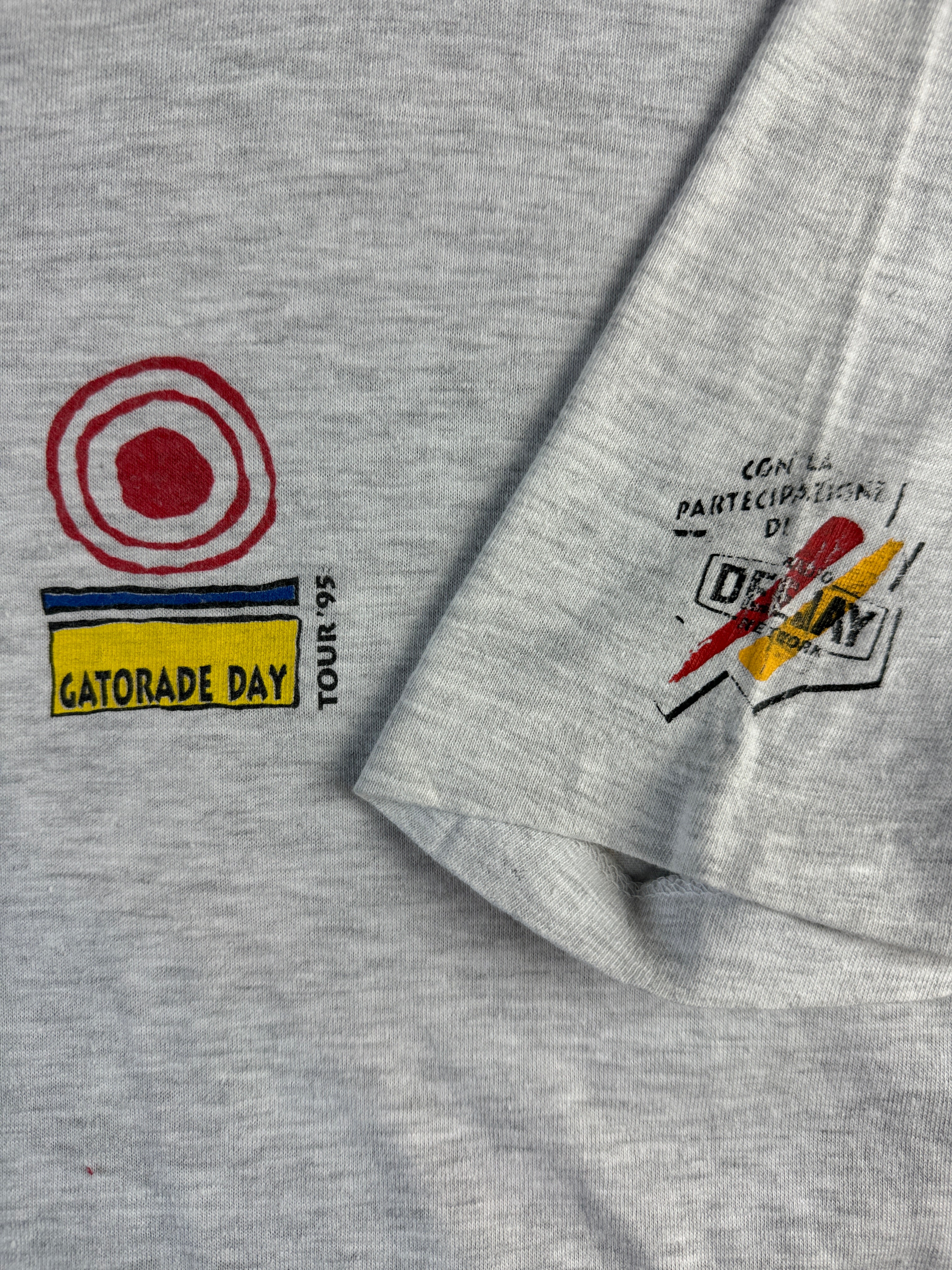 Vintage Shirt 1995 Gatorade Tour "Total body refreshment." Single Stitch Grau L-XL - RareRags