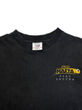 90s Coed Sportswear Shirt "Just Hafta, Play Soccer" Made In USA Schwarz Kids L - RareRags
