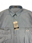 Rare! Vintage Marithé François Girbaud x Closed Workwear HemdBasic Line Deadstock Made In Hong Kong Blau Gr. 54