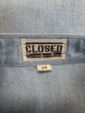 Rare! Vintage Marithé François Girbaud x Closed Workwear HemdBasic Line Deadstock Made In Hong Kong Blau Gr. 54