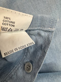 Rare! Vintage Marithé François Girbaud x Closed Workwear HemdBasic Line Deadstock Made In Hong Kong Blau Gr. 54
