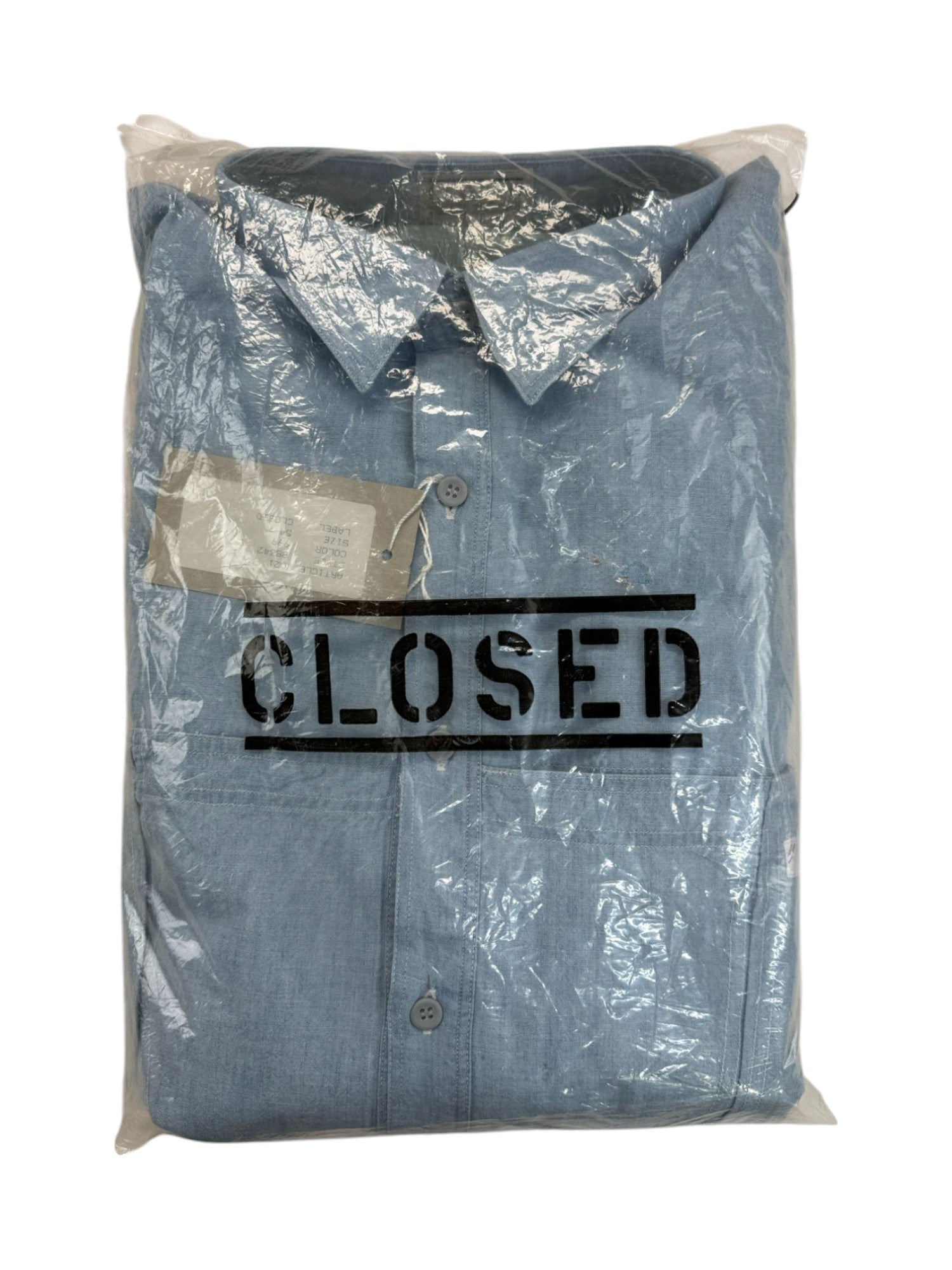 Rare! Vintage Marithé François Girbaud x Closed Workwear HemdBasic Line Deadstock Made In Hong Kong Blau Gr. 54