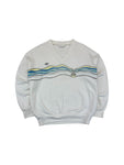 Vintage Adidas Sweater 80s Ivan Lendl "The Face" Made In West Germany Weiß D54 XL-XXL