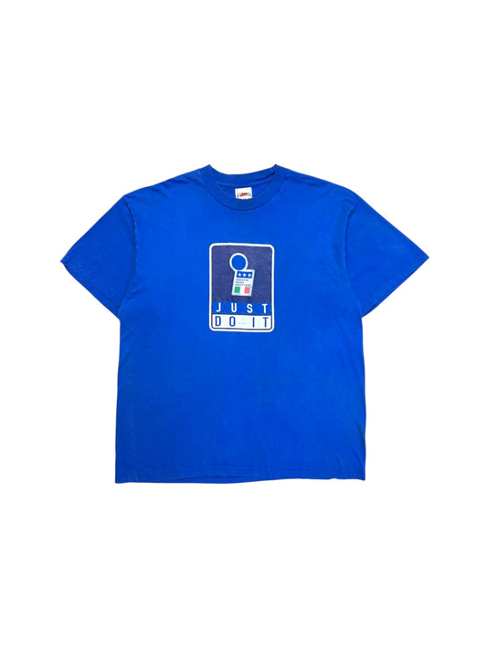 90s Nike Shirt Italy Made In Hungary Blau XL - RareRags