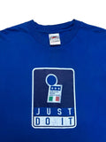 90s Nike Shirt Italy Made In Hungary Blau XL - RareRags