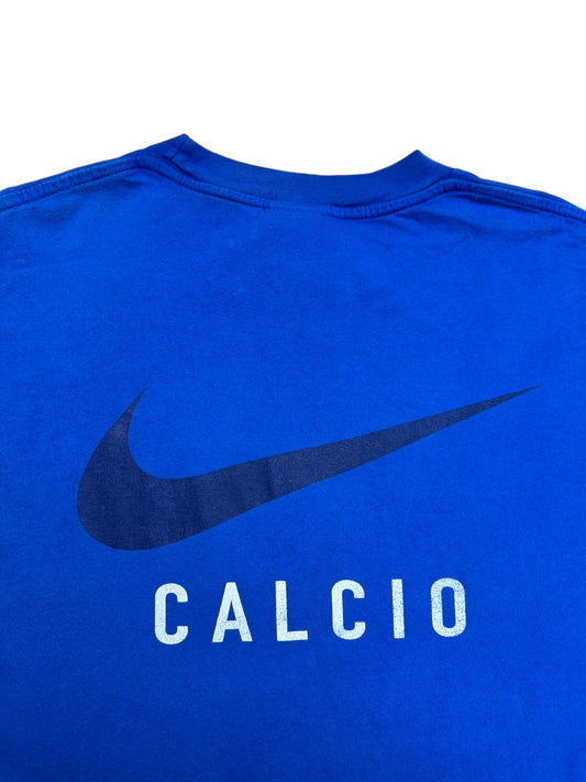 90s Nike Shirt Italy Made In Hungary Blau XL - RareRags