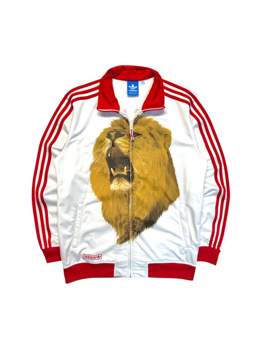 2011 Adidas Sportjacke England #11 Lion Weiß Rot