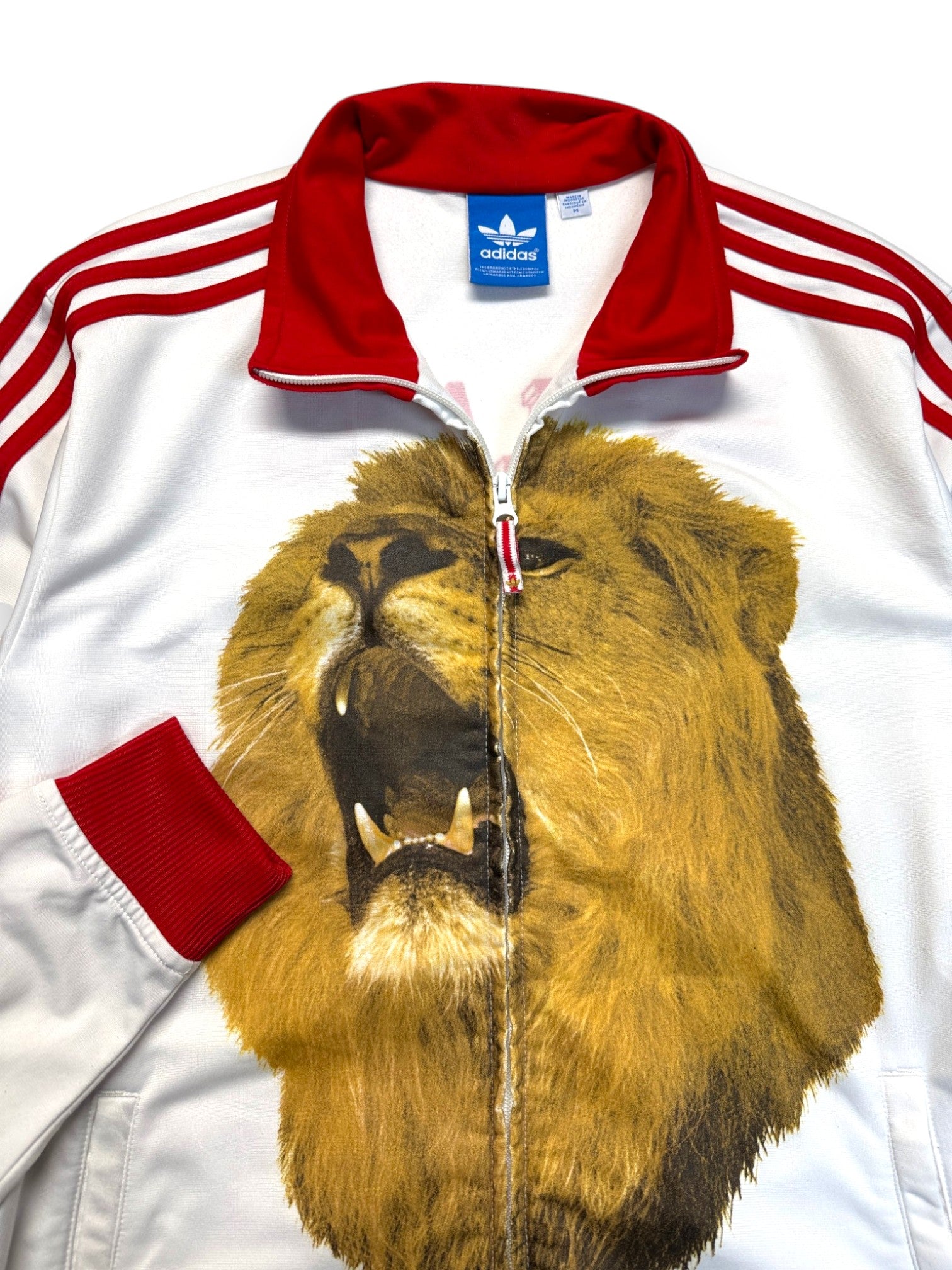 2011 Adidas Sportjacke England #11 Lion Weiß Rot