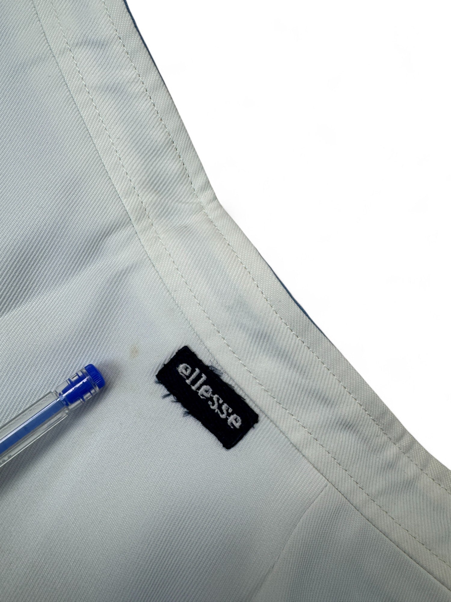 Vintage Ellesse Tennisrock 80s „Cefalù“ Deadstock Reversible Made In Italy Weiß Blau XS-S