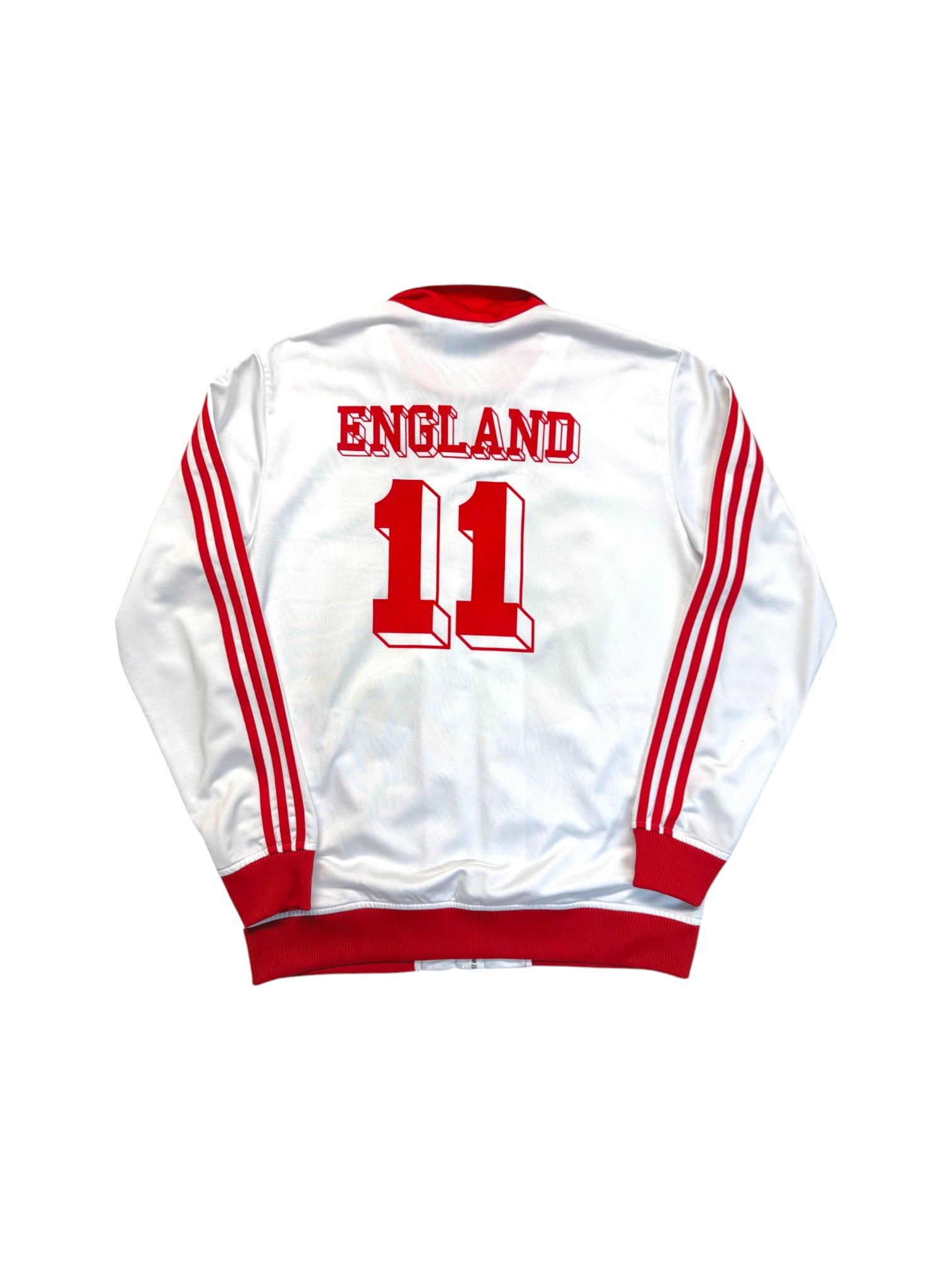 2011 Adidas Sportjacke England #11 Lion Weiß Rot