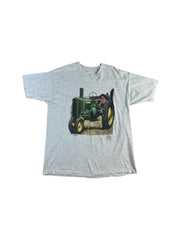 Vintage S.O.S. Enterprises Shirt 90s Trecker "Style A" Single Stitch Grau L-XL - RareRags
