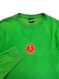 Retro Copa Langarm Trikot DDR Grün