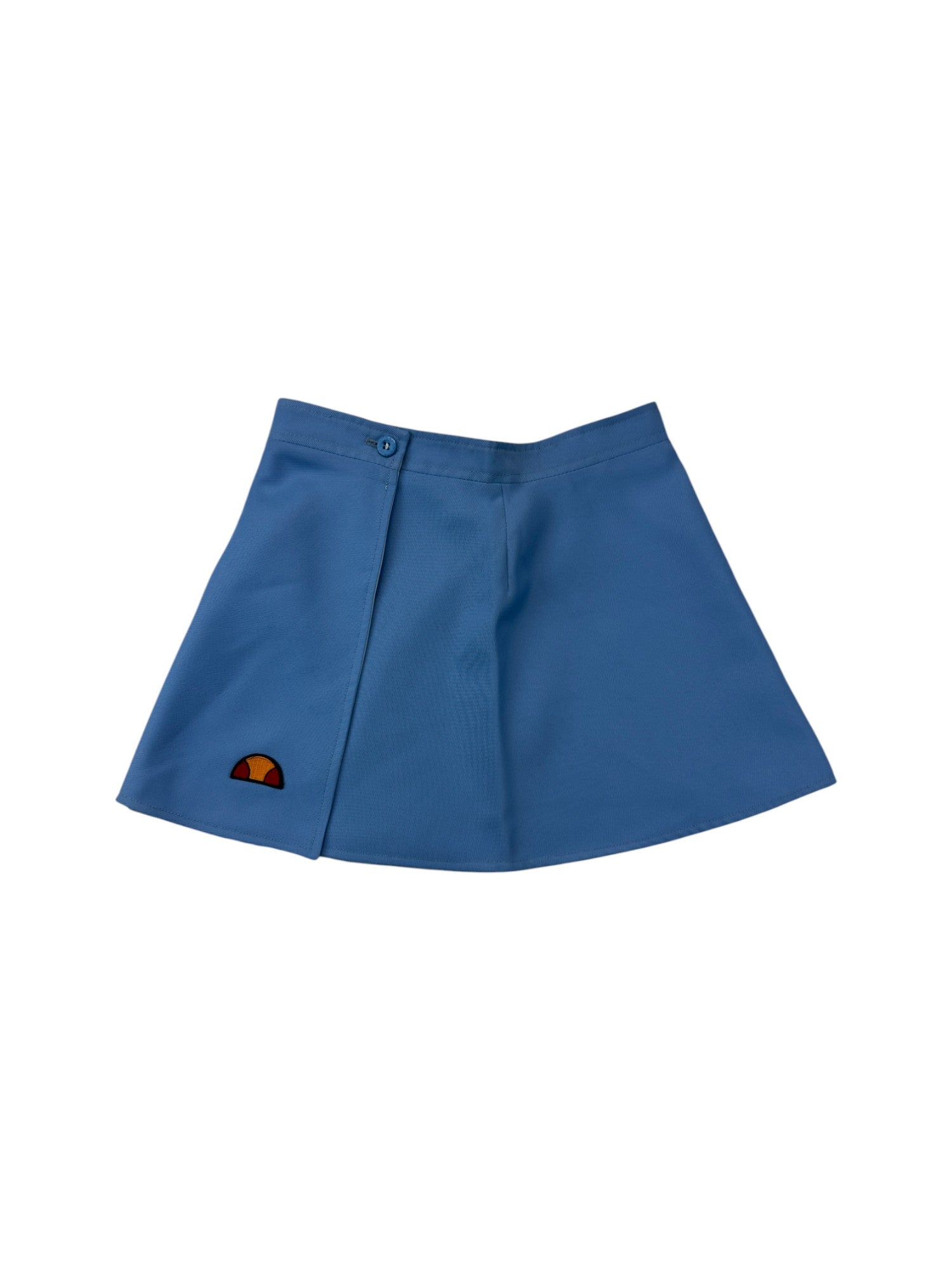 Vintage Ellesse Tennisrock 80s „Cefalù“ Deadstock Reversible Made In Italy Weiß Blau XS-S