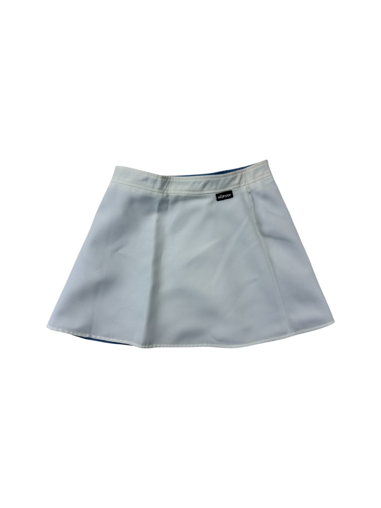 Vintage Ellesse Tennisrock 80s „Cefalù“ Deadstock Reversible Made In Italy Weiß Blau XS-S