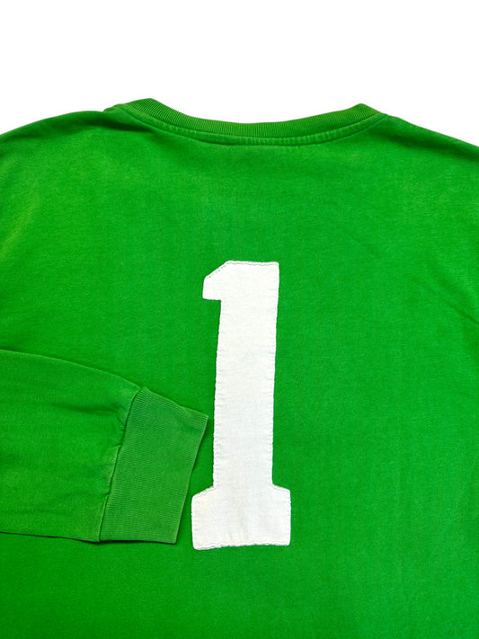 Retro Copa Langarm Trikot DDR Grün