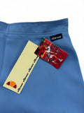 Vintage Ellesse Tennisrock 80s „Cefalù“ Deadstock Reversible Made In Italy Weiß Blau XS-S