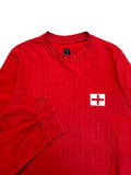 2001 Adidas Retro Langarm Shirt England #6 Rot