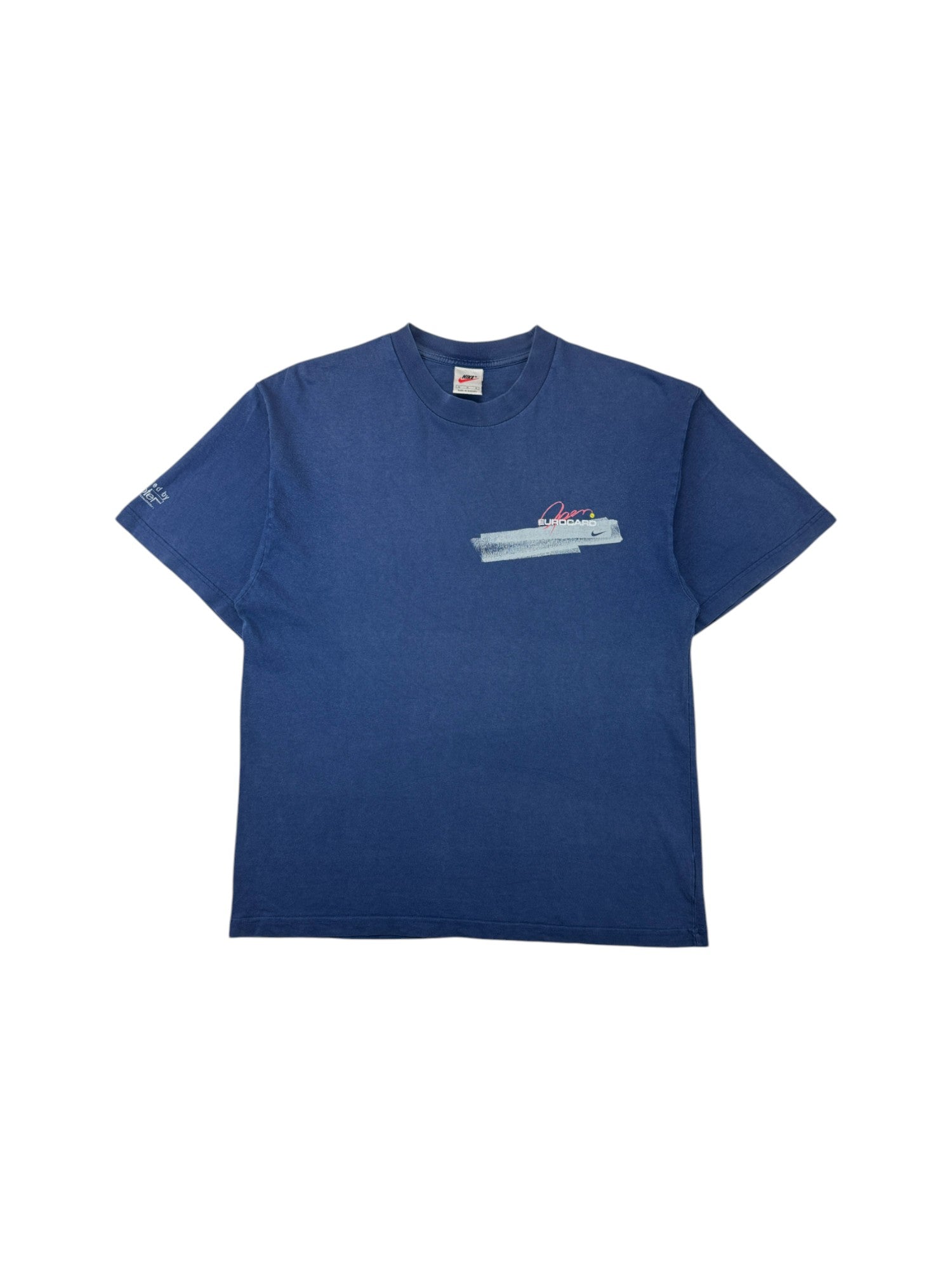 Vintage Nike Shirt 1998 Stuttgart Masters Eurocard Open Made In Hungary Blau M