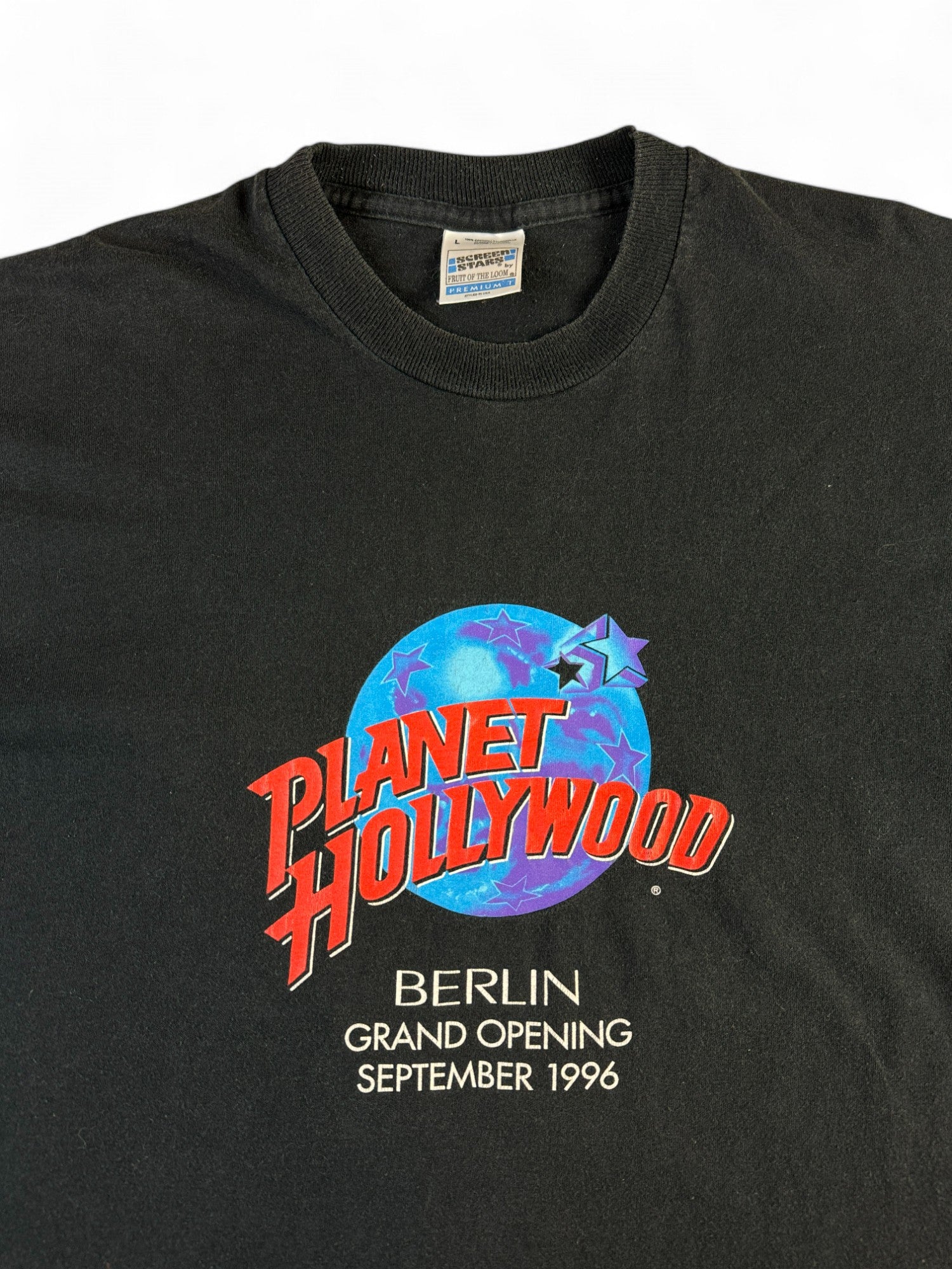 Vintage Planet Hollywood Shirt 1996 Berlin Grand Opening Single Stitch Schwarz L