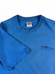 Vintage Anvil Shirt 90s "Marlboro Relocation Team" Made In USA Single Stitch Blau L