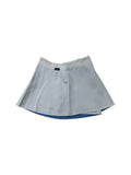 Vintage Ellesse Tennisrock 80s „Cefalù“ Deadstock Reversible Made In Italy Weiß Blau XS-S
