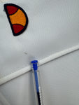 Vintage Ellesse Tennisrock 80s „Cefalù“ Deadstock Reversible Made In Italy Weiß Blau XS-S